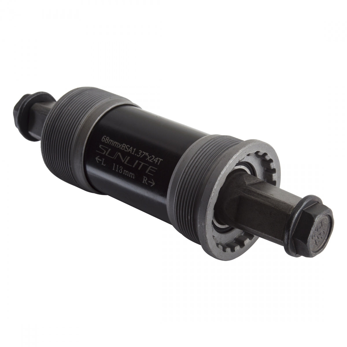 BOTTOM BRACKET SET SUNLITE SL26 68x113.5 SQUARE TAPER STEEL-CUP ENGLISH SEALED BRG