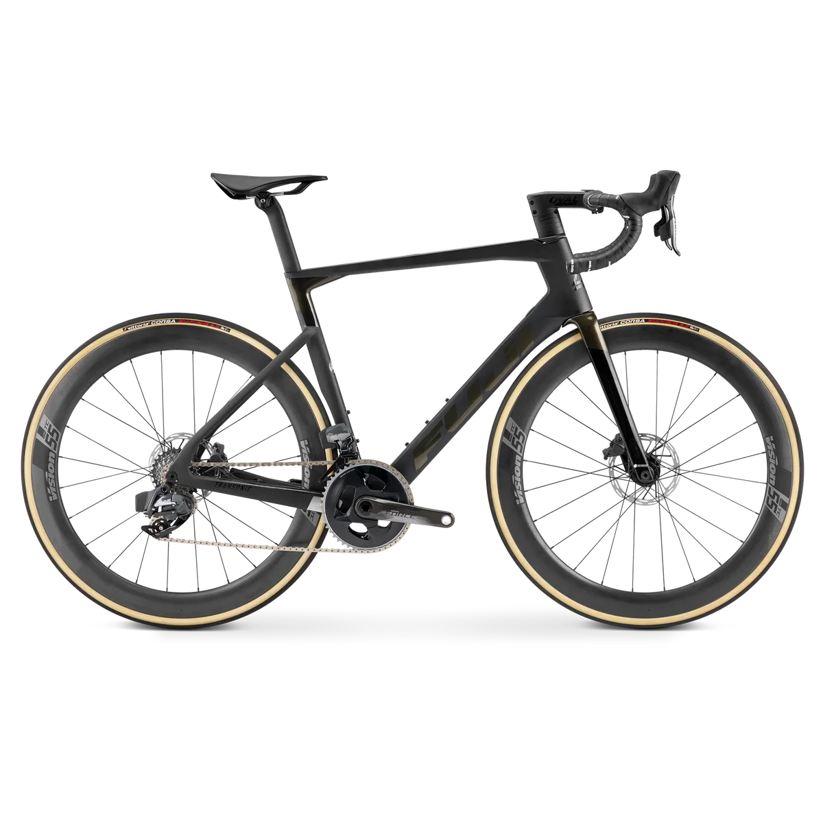 Fuji Transonic 1.1 54cm Matte Carbon/Gold Flake