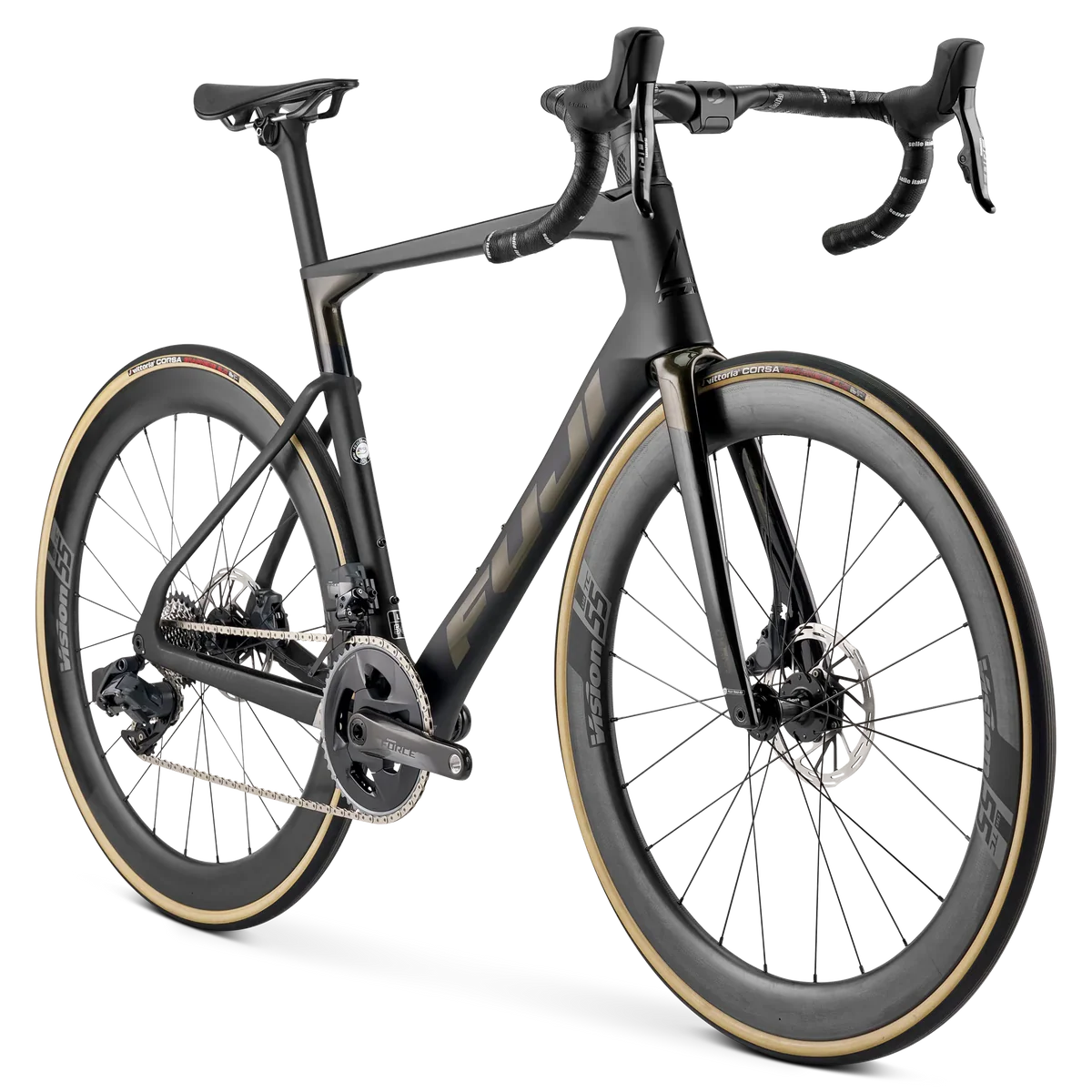 Fuji Transonic 1.1 54cm Matte Carbon/Gold Flake