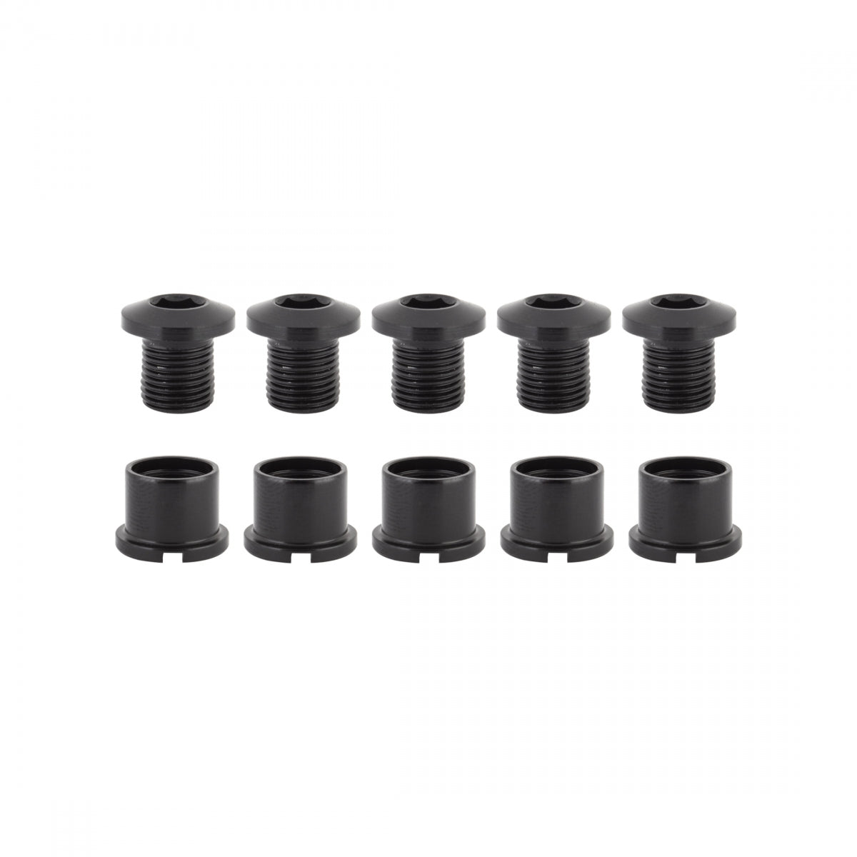 CHAINRING BOLT SET ORIGIN 8 DOUBLE ALLOY BLACK
