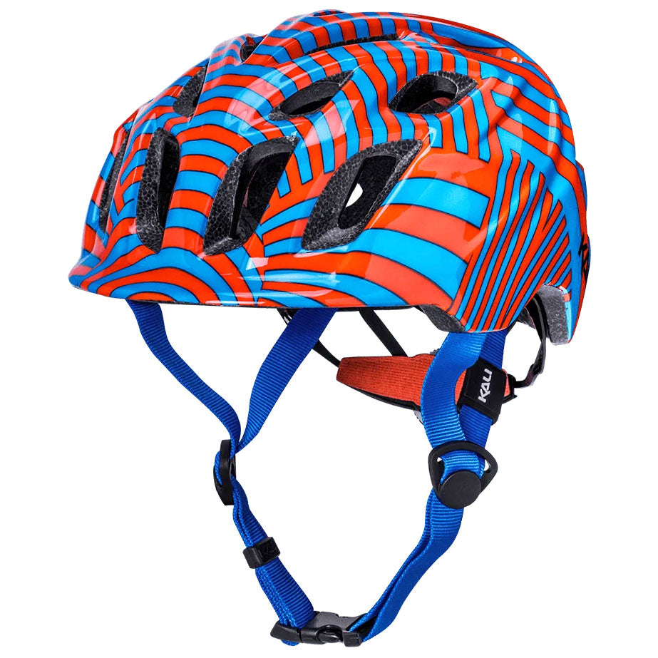 Kali Chakra Child Helmet Lighted High Wire, Small, Tangerine/Blue