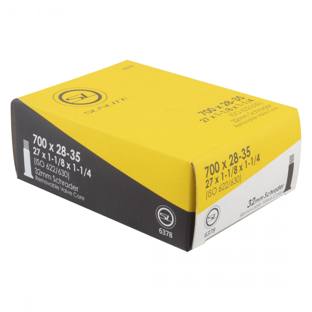 TUBE SUNLT 700x28-35 (27x1-1/8x1-1/4) SV32 FFW30mm