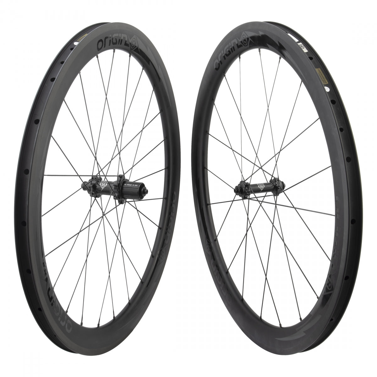 WHEEL SET PAIR 700 622x20 OR8 BOLT CARBON ROAD50mm TBLS BK 20/24 OR8 RD2220 ELITE 8-11sCAS QR SP SEAL BK 130mm SAPIM CXRAY POLYA