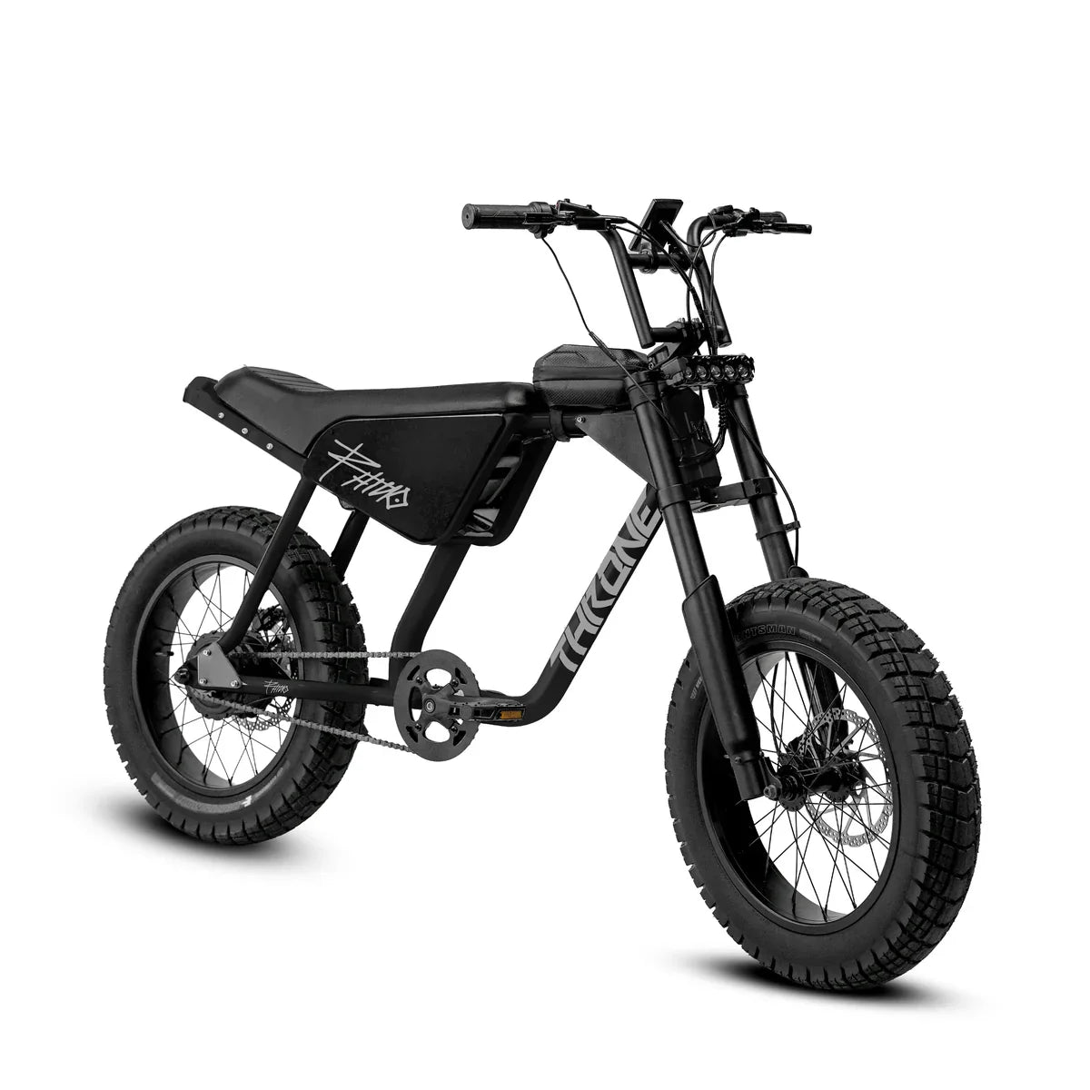 THRONE RHINO 750W E-MOTO BIKE BLACK