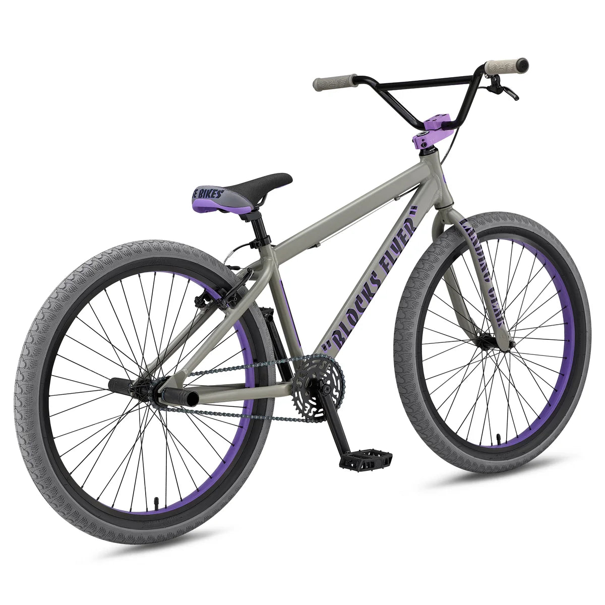 Blocks Flyer 26" Matte Gray & Purple
