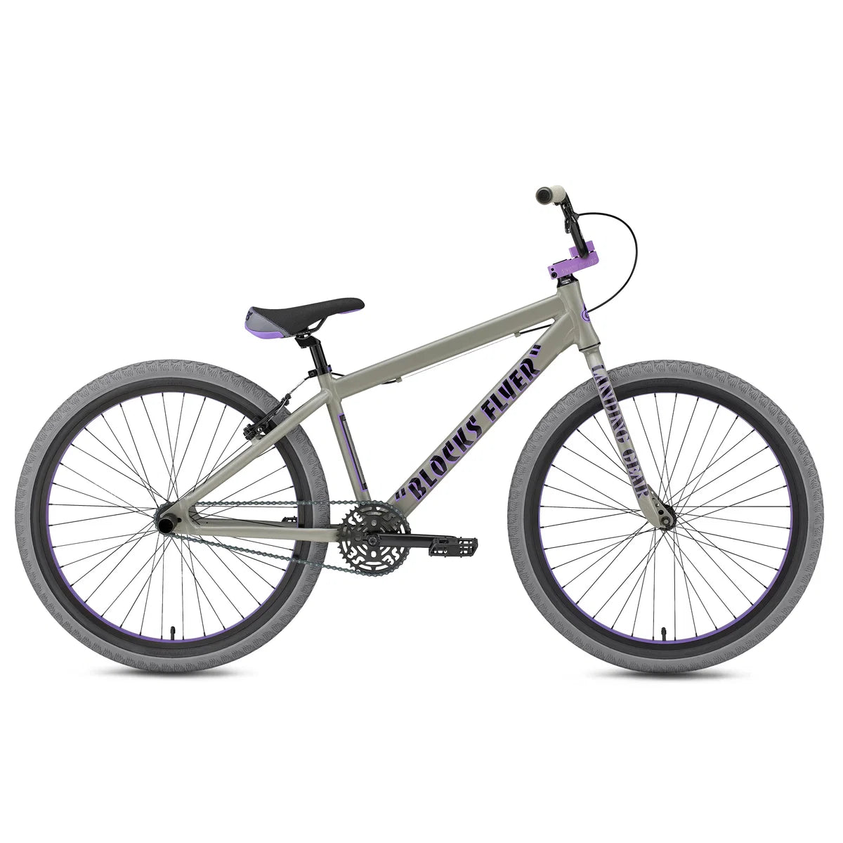 Blocks Flyer 26" Matte Gray & Purple