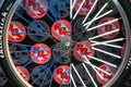 RIDE OUT SUPPLY ROS REFLECTIVE SPOKE COVERS BLUE 40pk