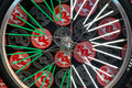 RIDE OUT SUPPLY ROS REFLECTIVE SPOKE COVERS GREEN 40pk