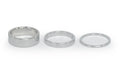 THEORY 1-1/8" ALUMINUM HEADSET SPACERS 2MM 5MM AND 10MM SILVER